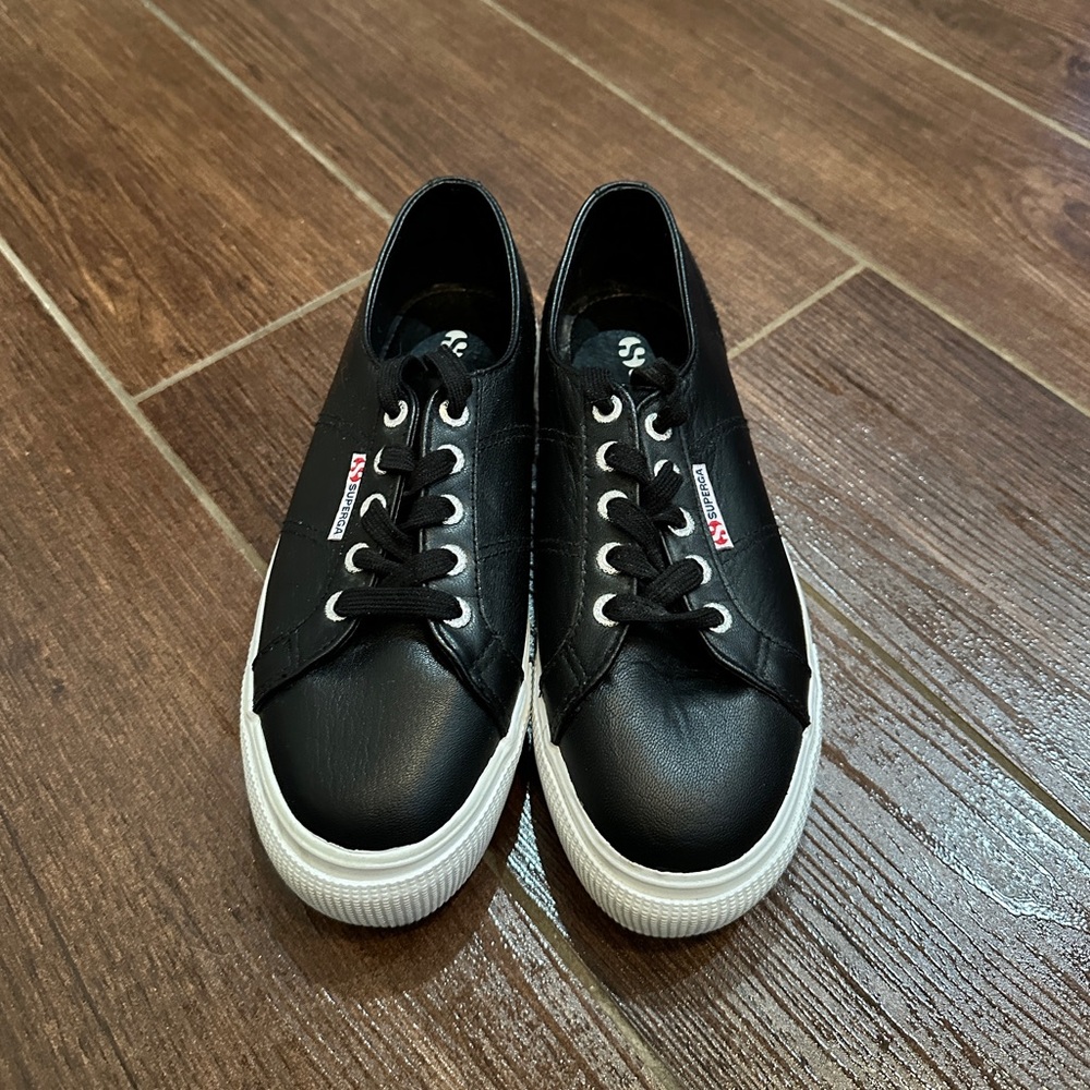 Black Platform Superga Sneakers